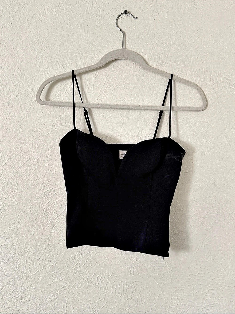 if(sed Black Bustier Camisole